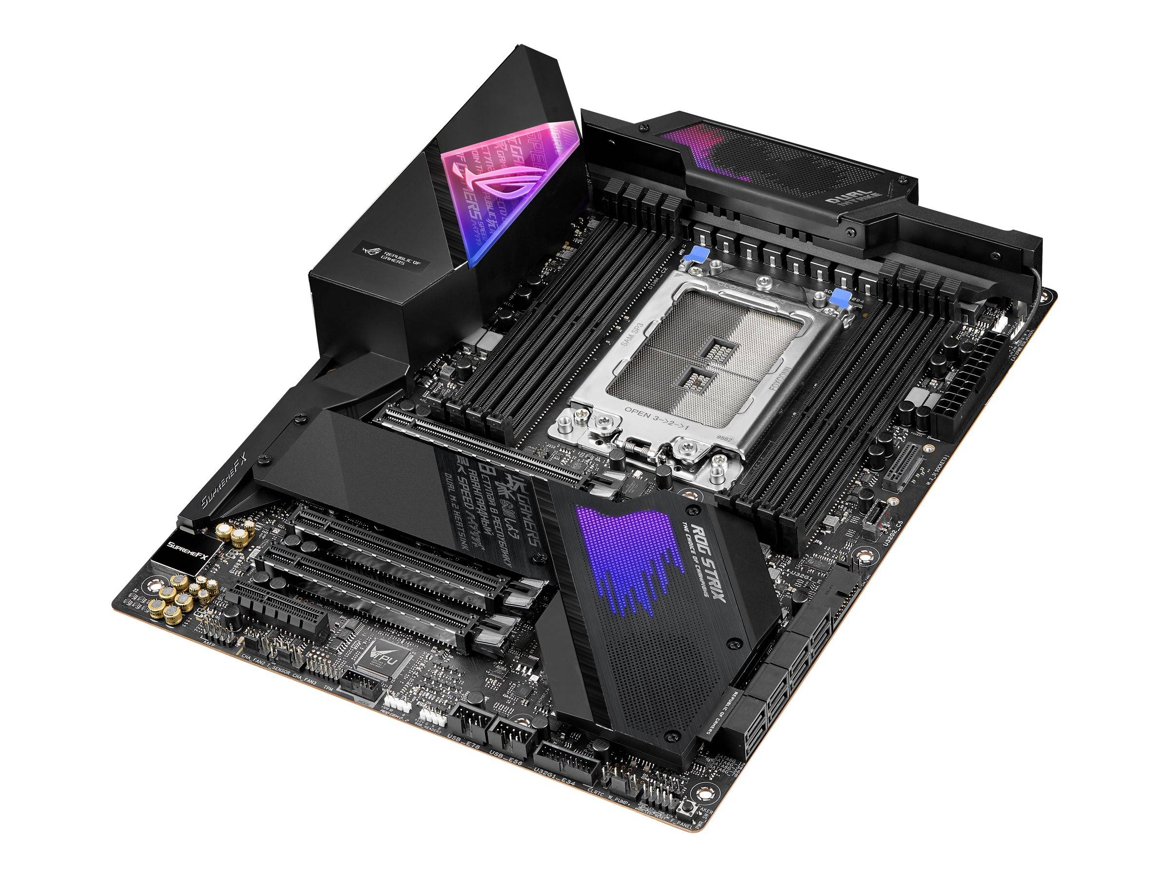 ASUS ROG Strix TRX40-E Gaming - Motherboard - ATX - Socket sTRX4 - AMD TRX40 - USB-C Gen2, USB 3.2 Gen 2-3