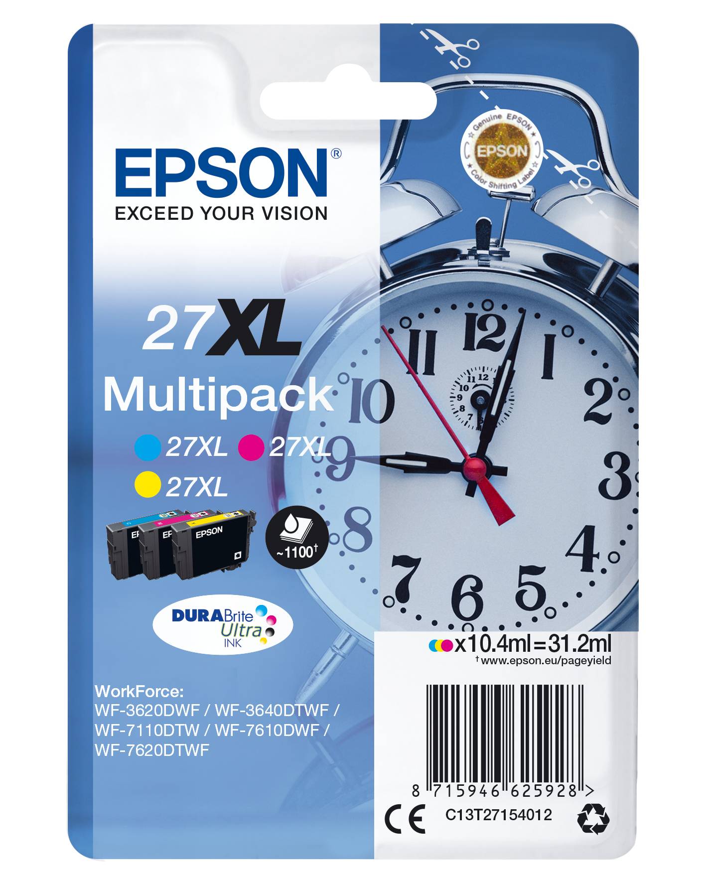 Epson 27XL Multipack - 3er-Pack - 31.2 ml - XL-3