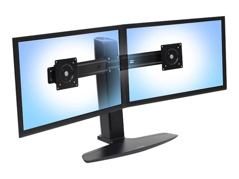 Ergotron Neo-Flex - Aufstellung - für 2 LCD-Displays - Schwarz - Bildschirmgröße: bis zu 61 cm (bis zu 24 Zoll)-1