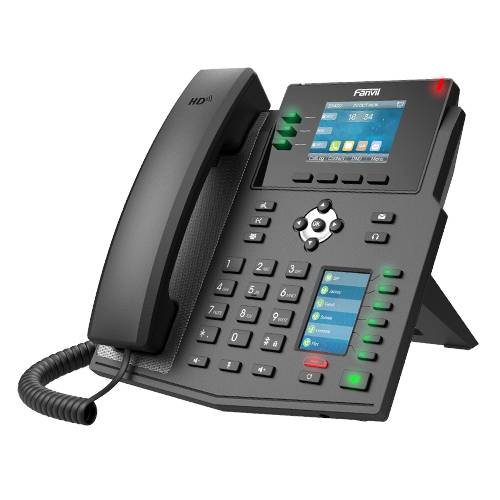 Fanvil X4U Enterprise IP Phone - VoIP-Telefon mit Rufnummernanzeige-2