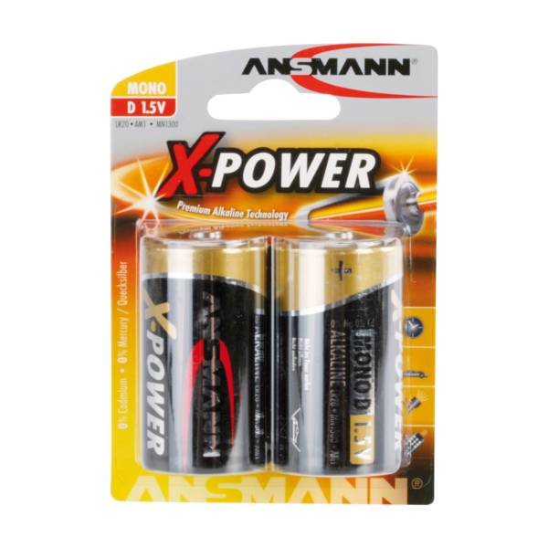 ANSMANN X-POWER Mono D - Batterie 2 x D - Alkalisch