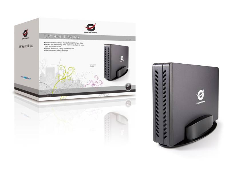 Conceptronic Grab'n'Go CHD3SU - Speichergehäuse - 3.5"" (8.9 cm)-4