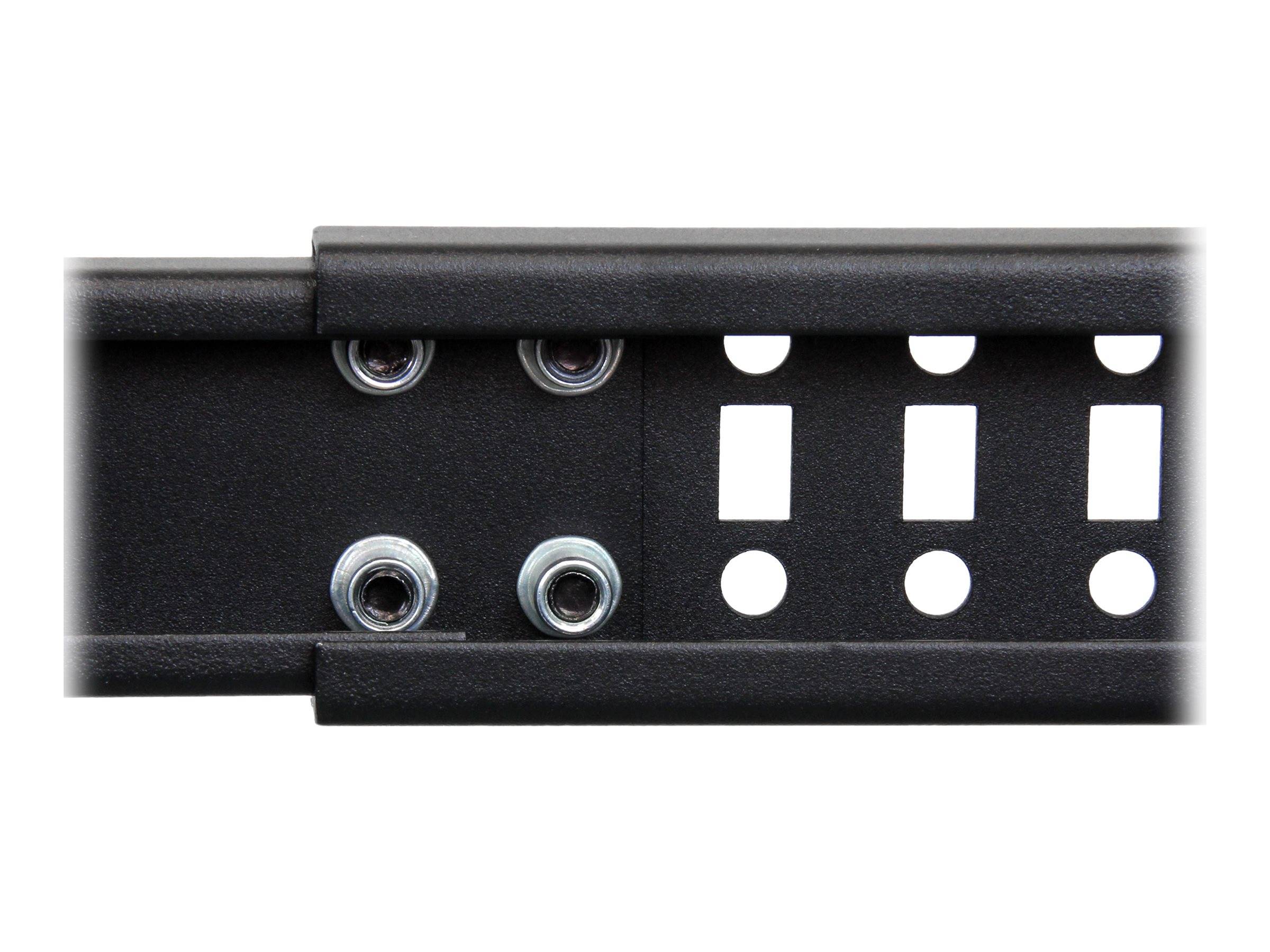 StarTech.com Open Frame Rack 25HE - 4 Pfosten Serverschrank - 58 cm - 104 cm tiefenverstellbar mit Rollen / Nivellierfüß-2