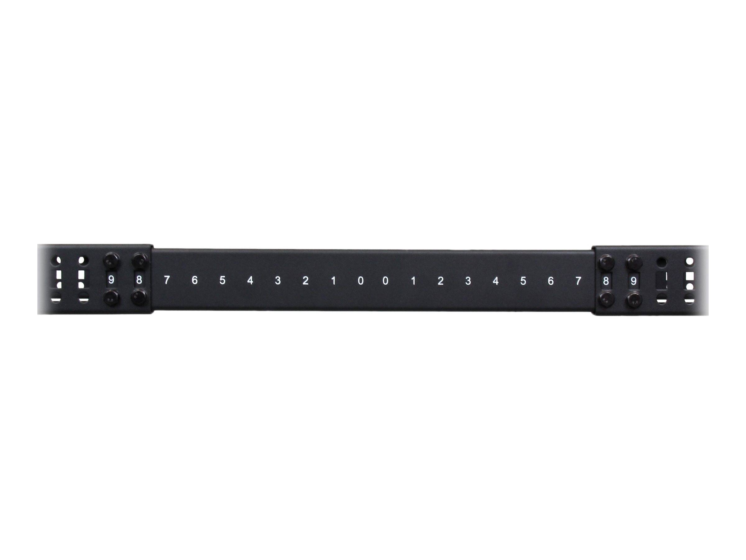 StarTech.com Open Frame Rack 25HE - 4 Pfosten Serverschrank - 58 cm - 104 cm tiefenverstellbar mit Rollen / Nivellierfüß-3