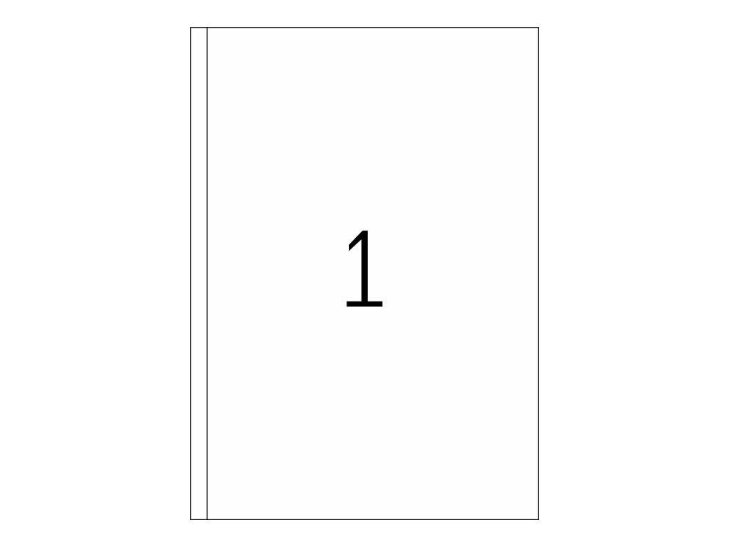 HERMA Premium - Papier - matt - permanent selbstklebend - weiß - 297 x 200 mm 100 Etikett(en) (100 Bogen x 1)-2