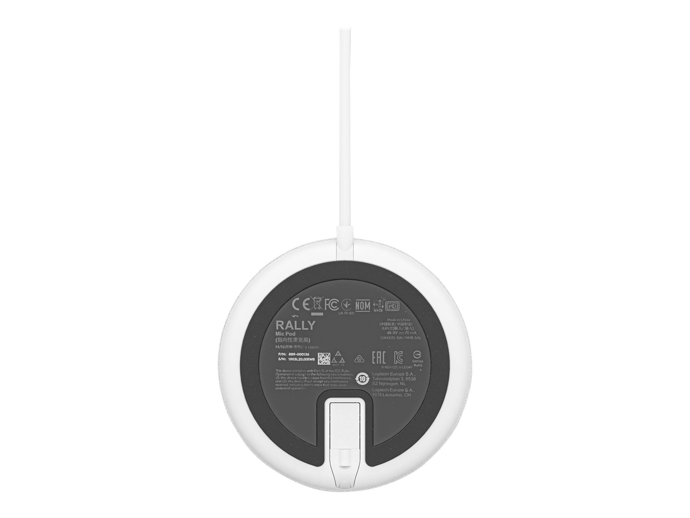Logitech Rally Mic Pod - Weiß-2