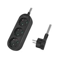 LogiLink - Steckdosenleiste - Wechselstrom 250 V - 3680 Watt - Eingabe, Eingang CEE 7/4 - Ausgangsanschlüsse: 3 (3 x Ste-4