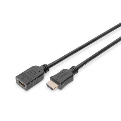 Digitus HDMI Verlängerungskabel HDMI-A Stecker, HDMI-A Buchse 3.00 m Schwarz AK-330201-030-S High Speed-HDMI mit Etherne