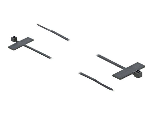 Delock Cable Tie with Label Tap - Kabelbinder - 10 cm - Schwarz (Packung mit 10)-2