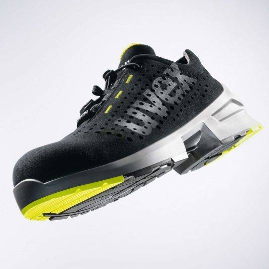 Uvex 85438, Unisex, Erwachsener, Sicherheitsschuhe, Schwarz, Limette, ESD, S1, SRC, Speed-Schnürsenkel-3