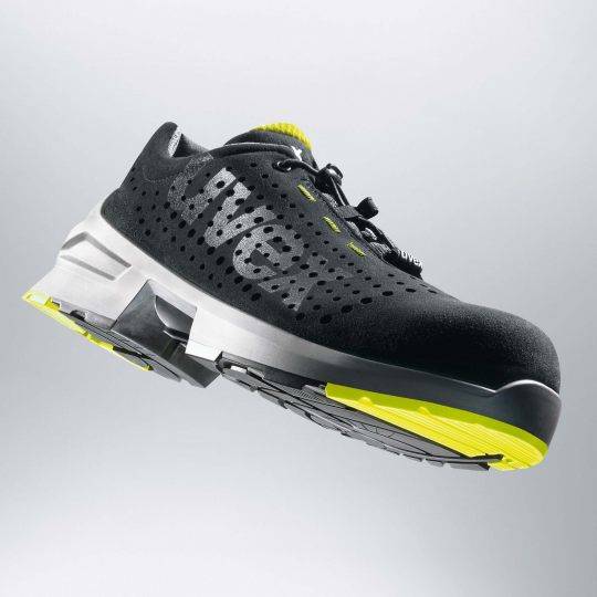 Uvex 85438, Unisex, Erwachsener, Sicherheitsschuhe, Schwarz, Limette, ESD, S1, SRC, Speed-Schnürsenkel-5