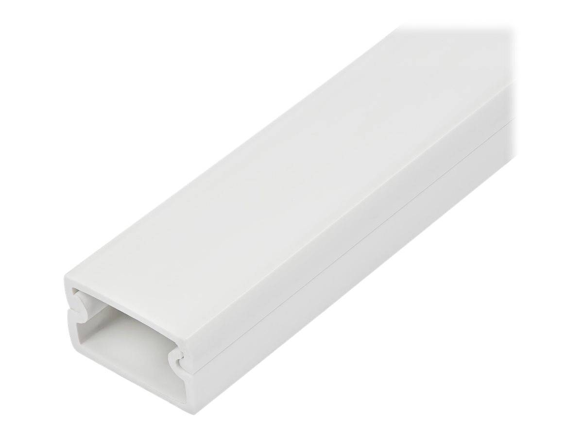 StarTech.com Solid Cable Management Raceway with Adhesive Tape & Cover, 3/4"(19m-0