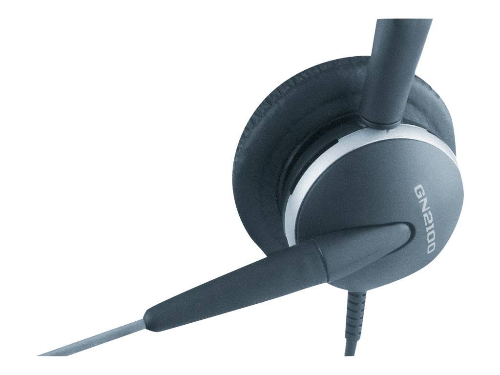 Jabra GN2100 On Ear Headset kabelgebunden Mono Schwarz, Silber Noise Cancelling Telefon-3