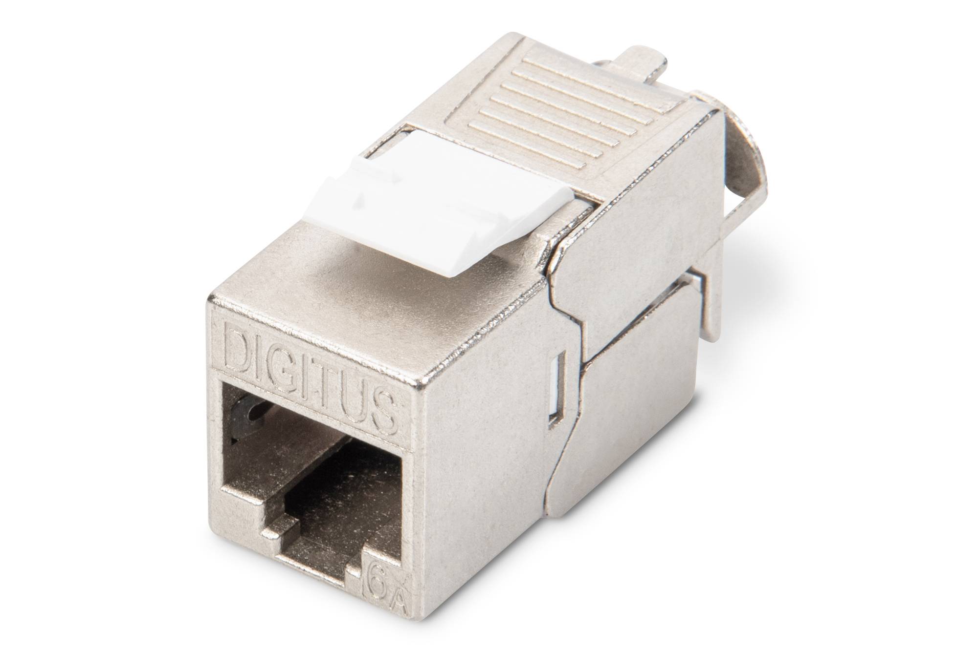 DIGITUS - CAT 6A Keystone Modul, geschirmt, werkzeugfreier Montageanschluss-0