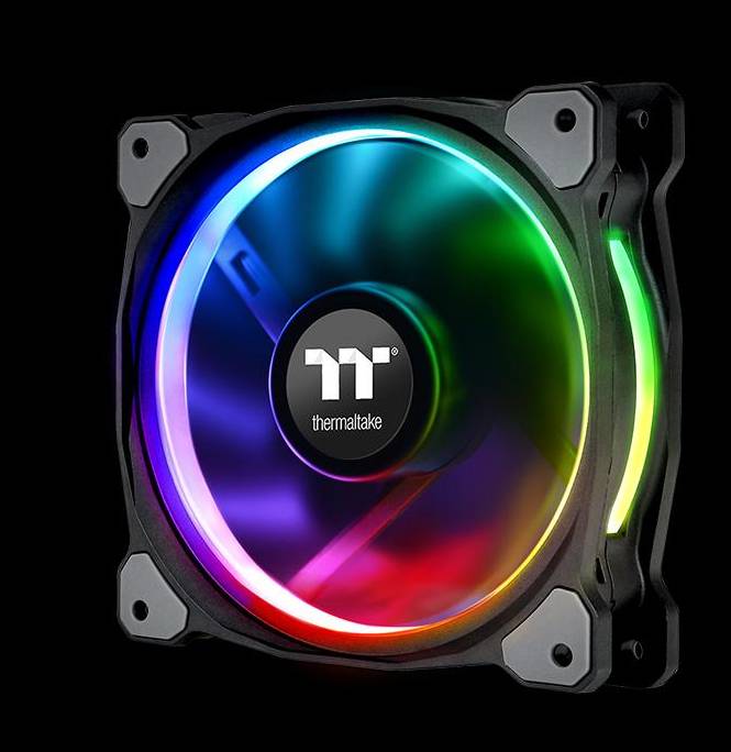 Thermaltake Riing PLUS 12 LED RGB Radiator Fan TT - Premium Edition - Gehäuselüfter - 120 mm (Packung mit 5)-4