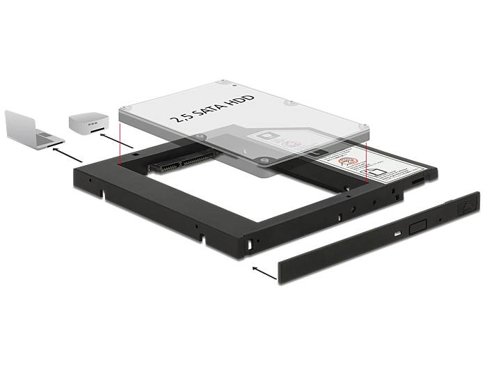 DeLOCK - Laufwerksschachtadapter - 2.5