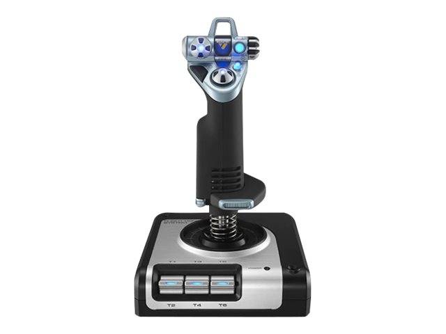 Logitech Gaming Saitek X52 Hotas Flight Control System PS28 Flugsimulator-Joystick USB PC Silber, Schwarz-4