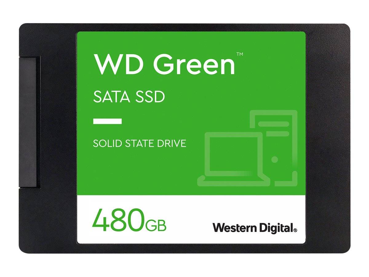 WD Green™ 480 GB Interne SATA SSD 6.35 cm (2.5 Zoll) SATA 6 Gb/s Retail WDS480G2G0A-2