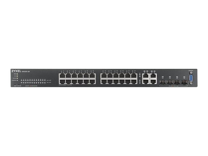 Zyxel GS2220-28 - Switch - managed - 24 x 10/100/1000 + 4 x Kombi-Gigabit-SFP-2