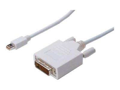 Digitus Mini-DisplayPort / DVI Adapterkabel Mini DisplayPort Stecker, DVI-D 24+1pol. Stecker 1.00 m Weiß AK-340305-010-W-2