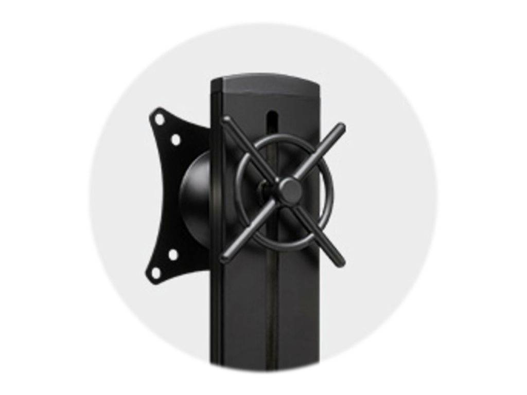 Kensington SmartFit Space-Saving Single Monitor Arm - Befestigungskit - neig- und schwenkbar - für Monitor - Schwarz - B-3