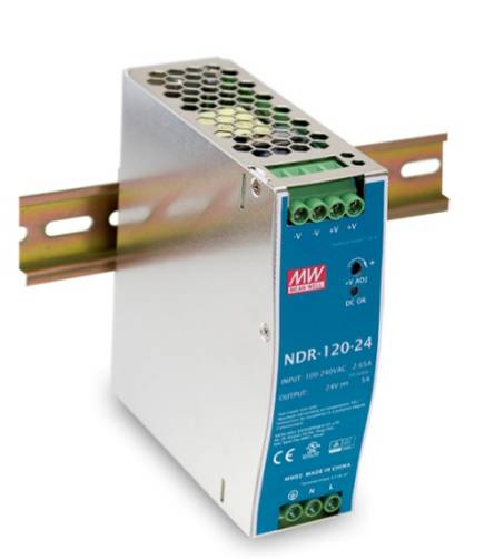 Mean Well Schaltnetzteil Serie NDR-120 120 W 48 Vdc 2,5 A geschlossen für DIN-Schiene-2