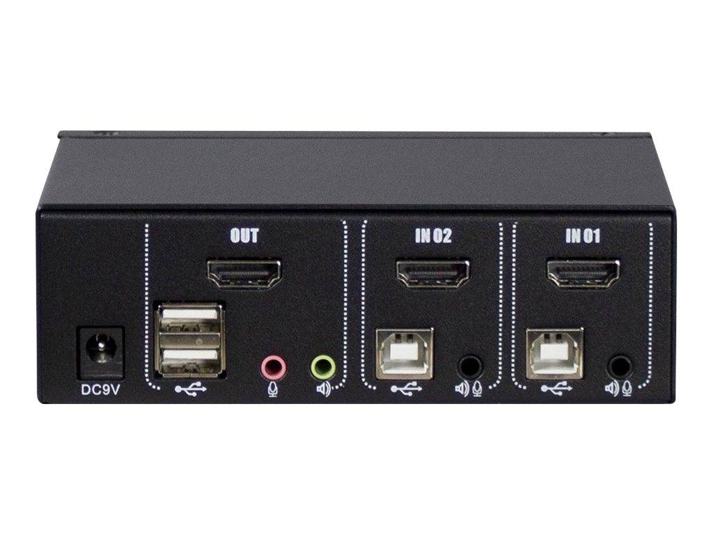 INTER-TECH - Argus KVM AS-21HA - KVM-/Audio-Switch - 2 x KVM/Audio-4