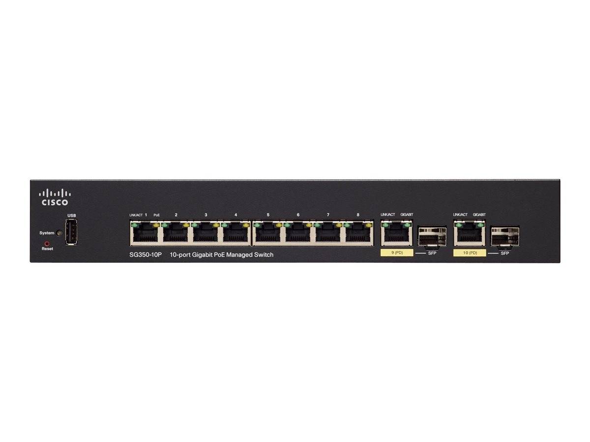 Cisco Small Business SG350-10P - Switch - L3 - managed - 8 x 10/100/1000 (PoE+)-3