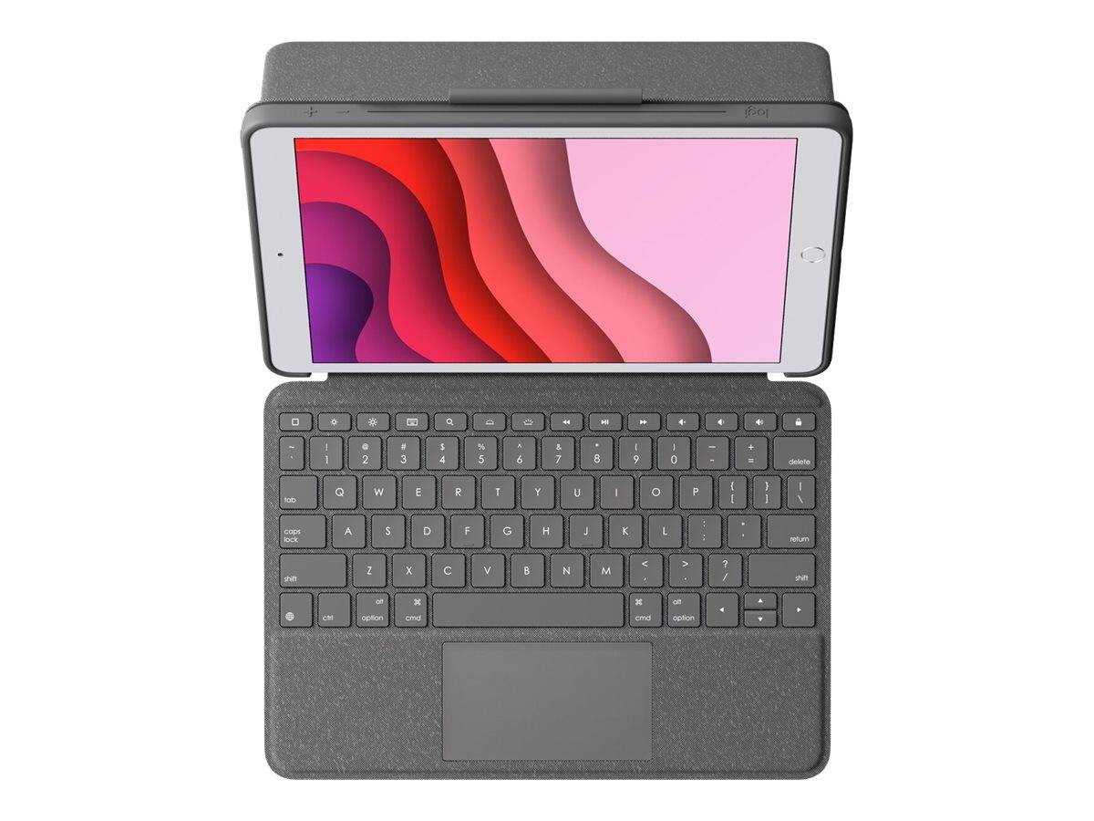 Logitech Combo Touch - Tastatur und Foliohülle - mit Trackpad - hintergrundbeleuchtet - Apple Smart connector - QWERTZ --1