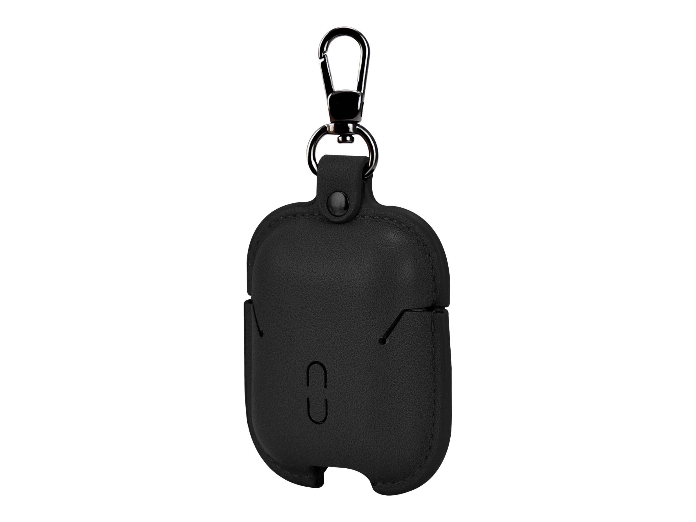 TERRATEC Air Box - Tasche für Kopfhöhrer - Polycarbonat - schwarzes Leder - für Apple AirPods (1. Generation, 2. Generat-1