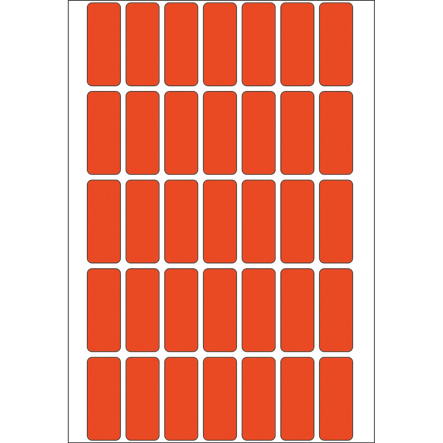 HERMA - Permanenter Klebstoff - Rot - 12 x 30 mm 1120 Etikett(en) (32 Bogen x 35)-3