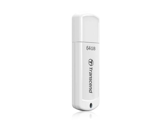 Transcend JetFlash 370 - USB-Flash-Laufwerk - 64 GB - USB 2.0 - weiß-1