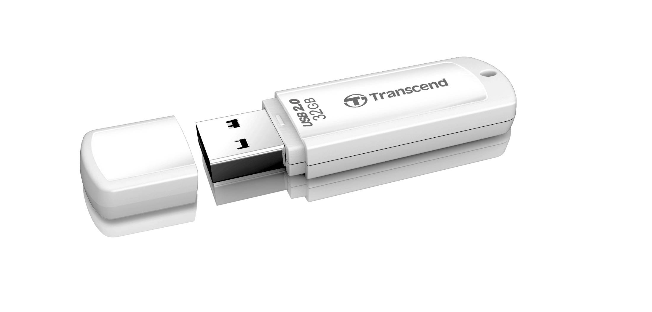 Transcend JetFlash 370 - USB-Flash-Laufwerk - 64 GB - USB 2.0 - weiß-3