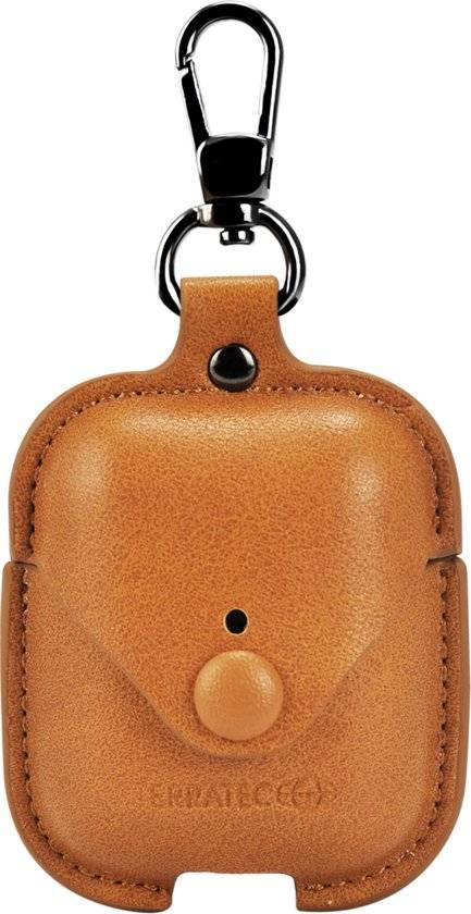 TERRATEC Air Box - Tasche für Kopfhöhrer - Leder, Polycarbonat - braun - für Apple AirPods (1. Generation, 2. Generation-2