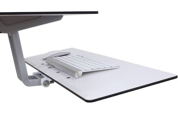 Ergotron WorkFit-S Dual Workstation with Worksurface Standing Desk - Befestigung-3