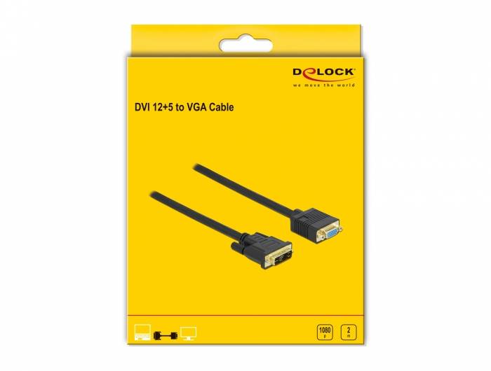 Delock - Adapterkabel - Single Link - DVI-A (M)-3