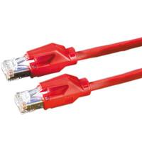 DRAKA Patchkabel Cat.6 (Class E) S/FTP, UC900 TM21, LSOH, rot, 0,5 m-3
