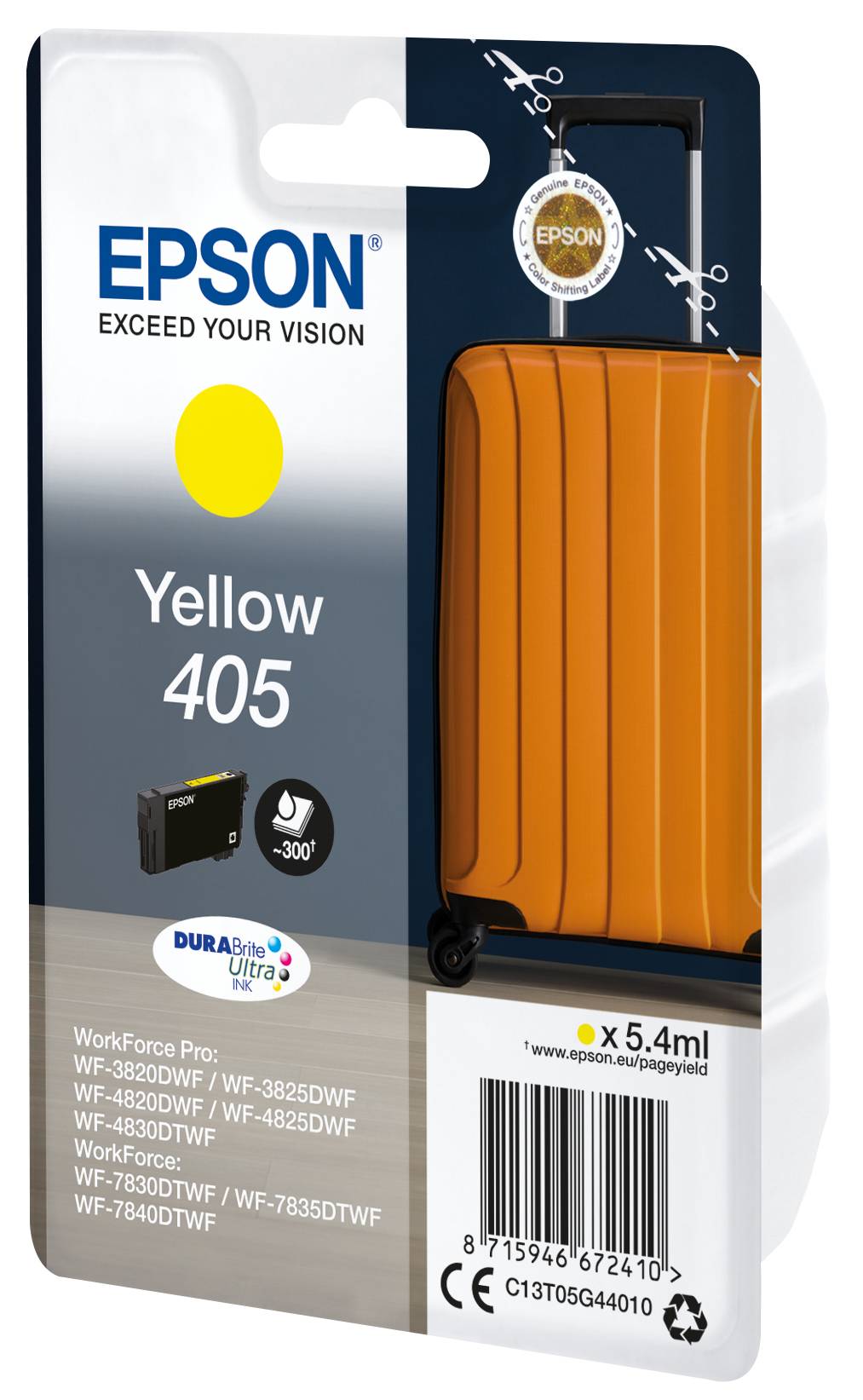 Epson 405 - 5.4 ml - Gelb - original - Blister mit RF- / akustischem Alarmsignal-2