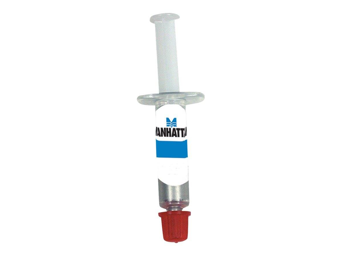 Manhattan CPU Thermal Paste Grease,1.5g, Heat sink compound, Syringe, Three Year Warranty, Blister-1