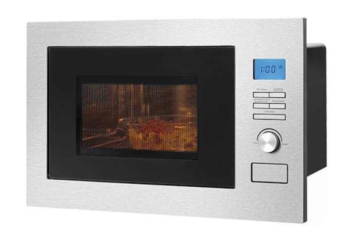 Bomann MWG 3001 H EB Mikrowelle Edelstahl 900 W Einbaufähig-1