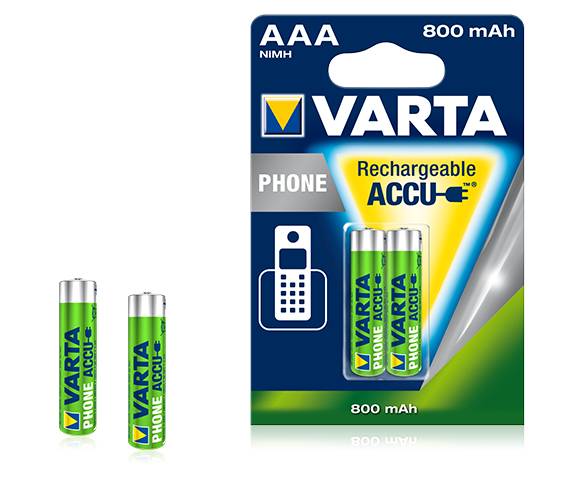 Varta Recharge Accu Phone T398 Micro AAA Akku 2er Blister-2