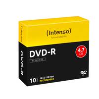 Intenso 10 x DVD-R - 4.7 GB (120 Min.) 16x - Slim Jewel Case-1