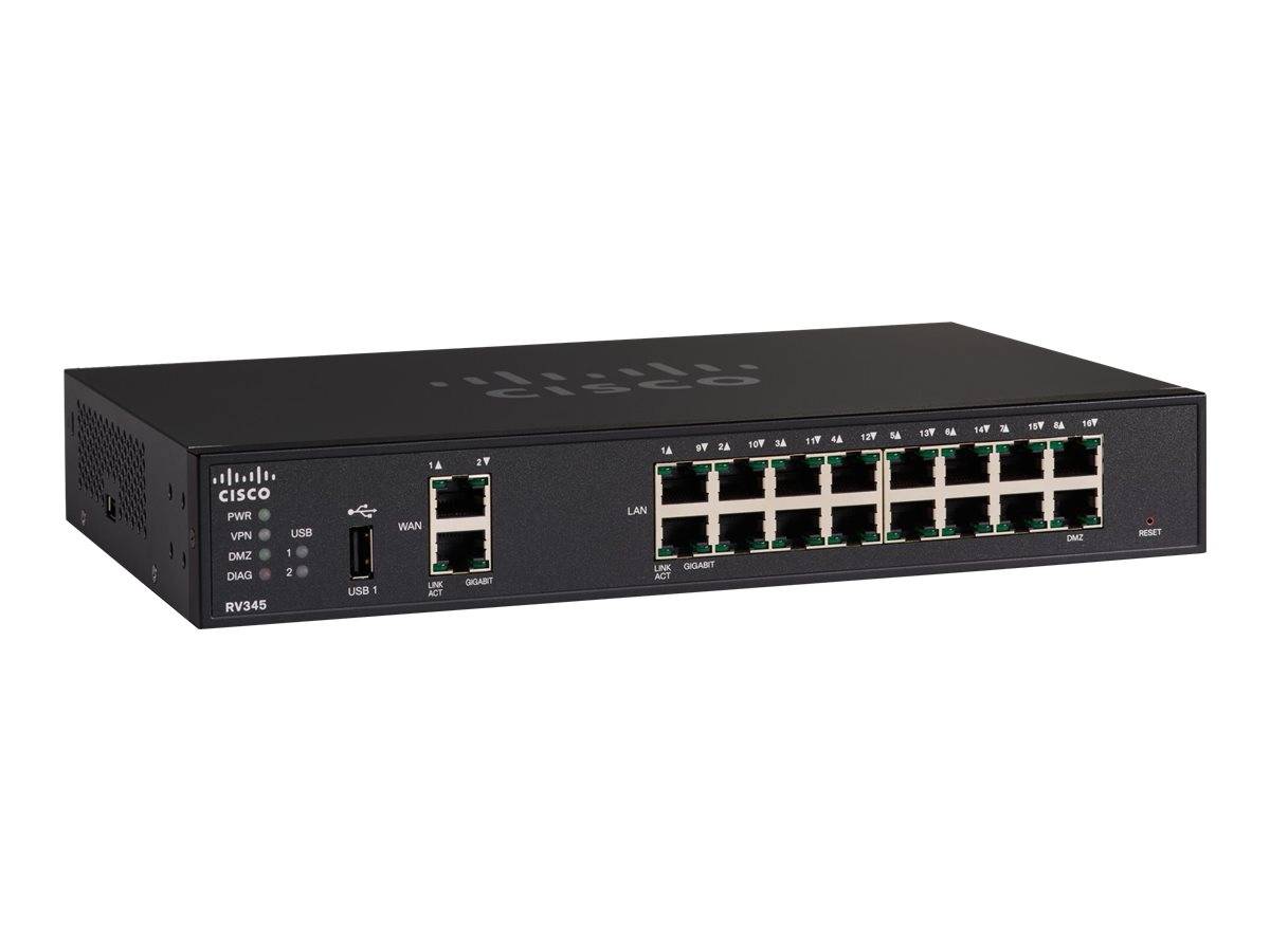 Cisco Small Business RV345 - Router - GigE - WAN-Ports: 2-2