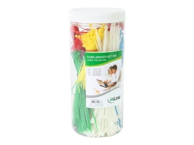 InLine® Kabelbinder-Set, 800 Stück in verschiedenen Farben, inklusive Zange-3