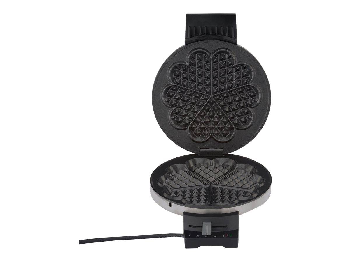 Cloer 189 - Waffeleisen - 930 W - Edelstahl matt - Waffelautomat 189-1