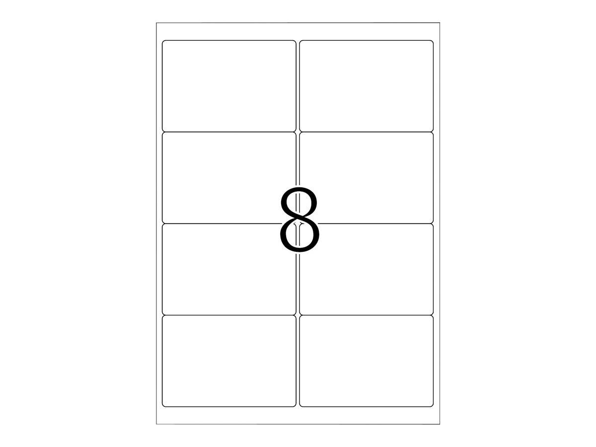 HERMA Premium - Papier - matt - permanent selbstklebend - weiß - 99.1 x 67.7 mm 800 Etikett(en) (100 Bogen x 8)-2