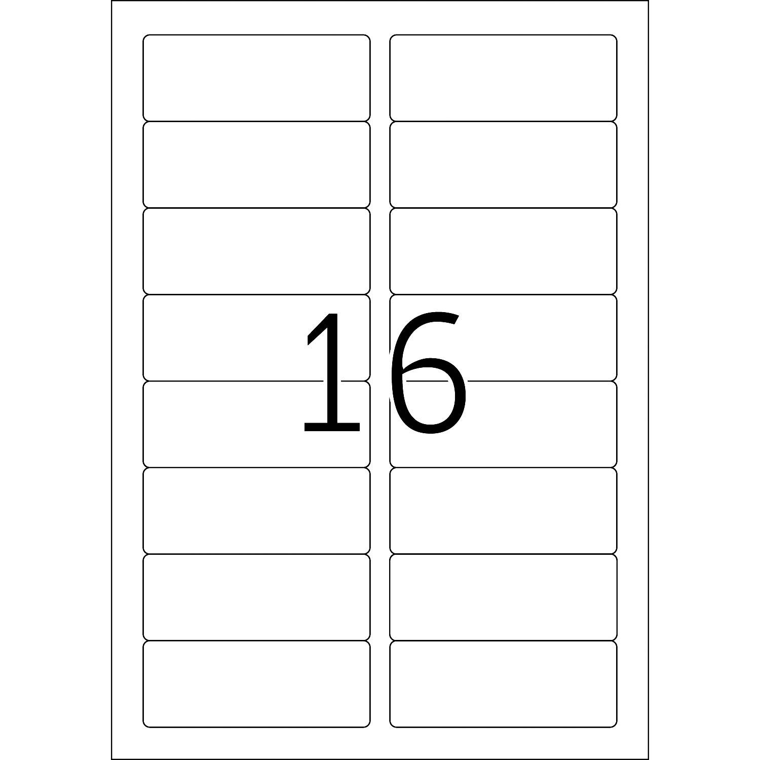 HERMA 4588, Weiß, Abgerundetes Rechteck, Entfernbar, A4, Universal, Seide-2
