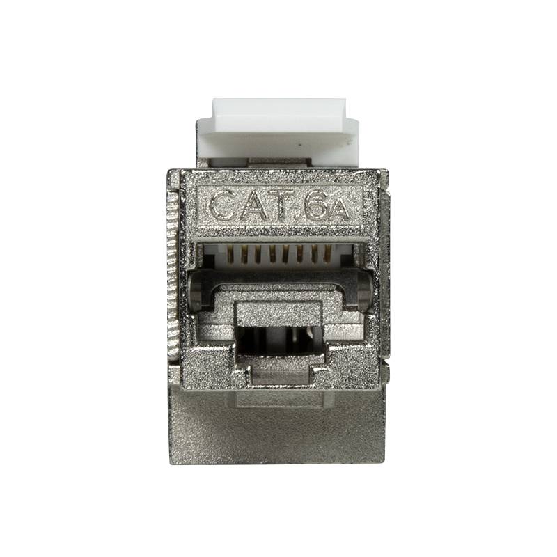LogiLink Professional Cat.6A Keystone Kupplung 2 x RJ45 STP, 90° gewinkelt-2
