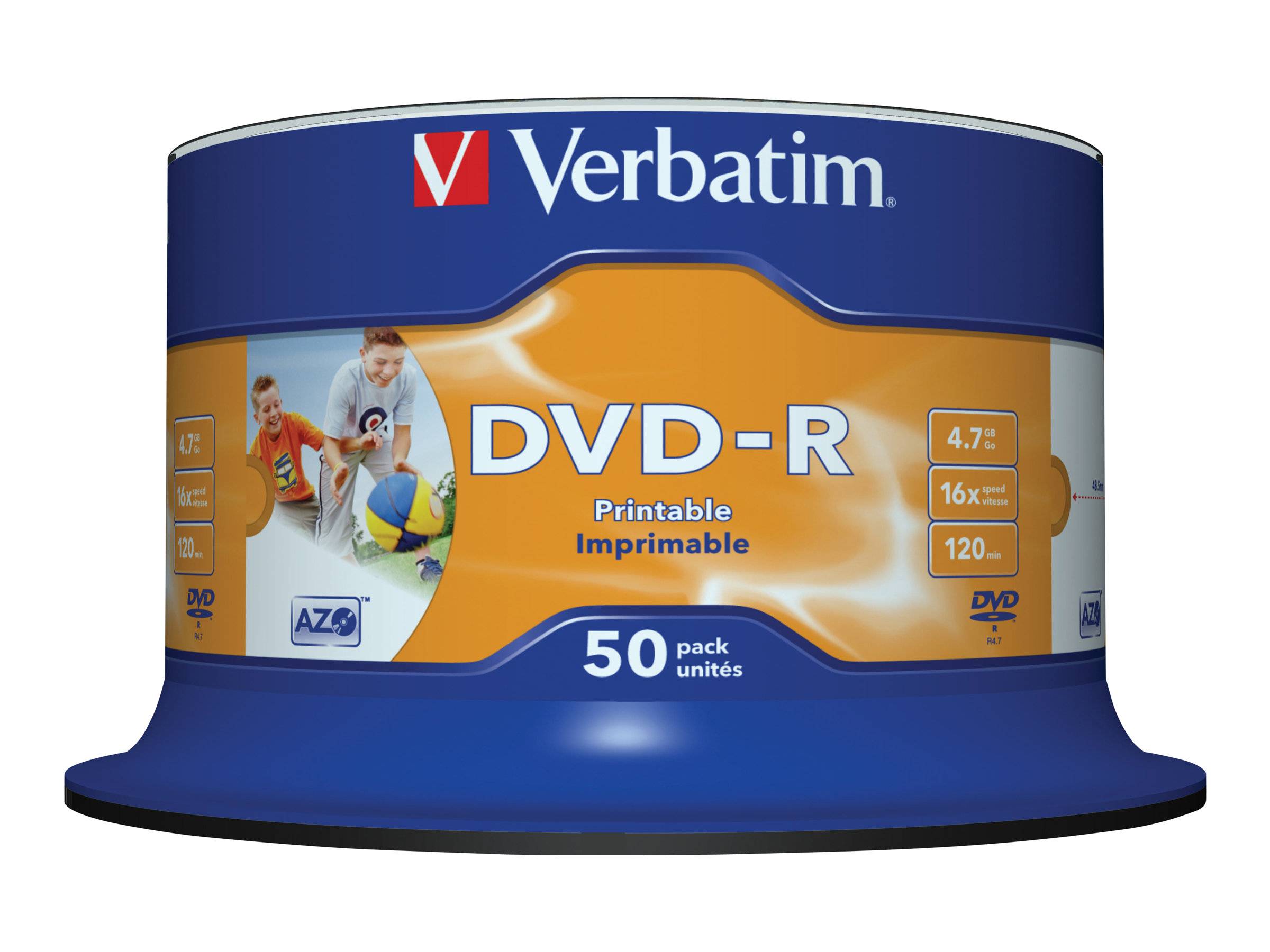 Verbatim - 50 x DVD-R - 4.7 GB 16x - breite bedruckbare Fläche für Fotos-3