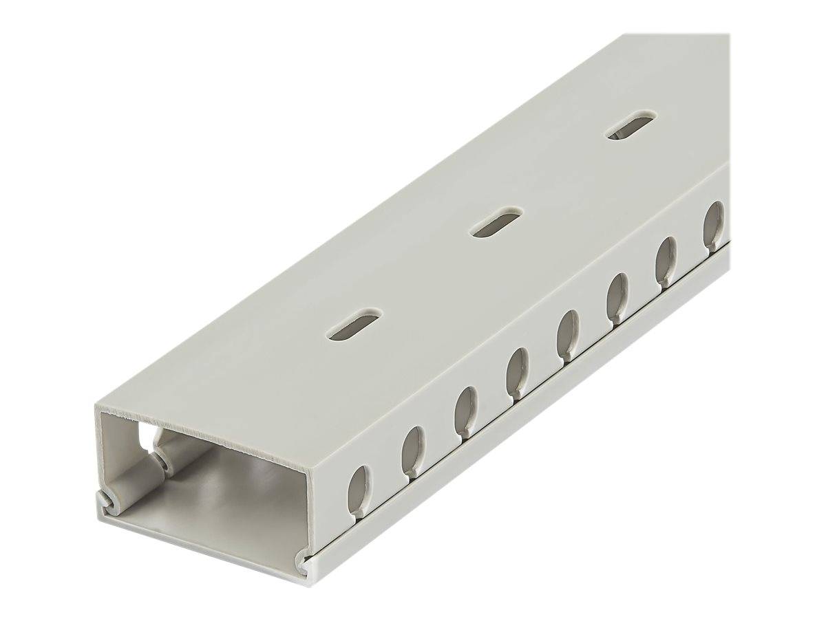 StarTech.com Open Slot Cable Management Raceway with Cover, 2"(50mm)W x 1"(25mm)-1